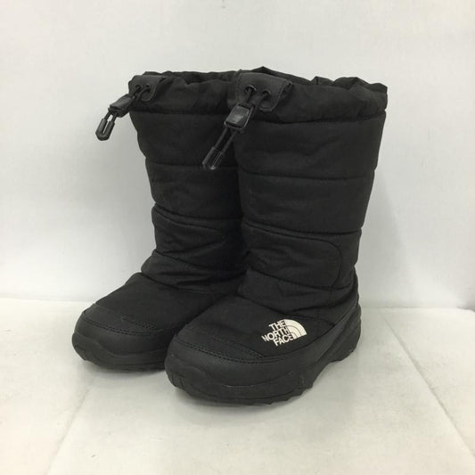 ザノースフェイス THE NORTH FACE シューズ シューズ NFJ51986 ヌプシ ブーツ スノーブーツ アウトドア K Nuptse Bootie Wide キッズ 20cm 20.0cm ロゴ、文字 黒 / ブラック /  ボーイズ USED 古着 中古 10138007