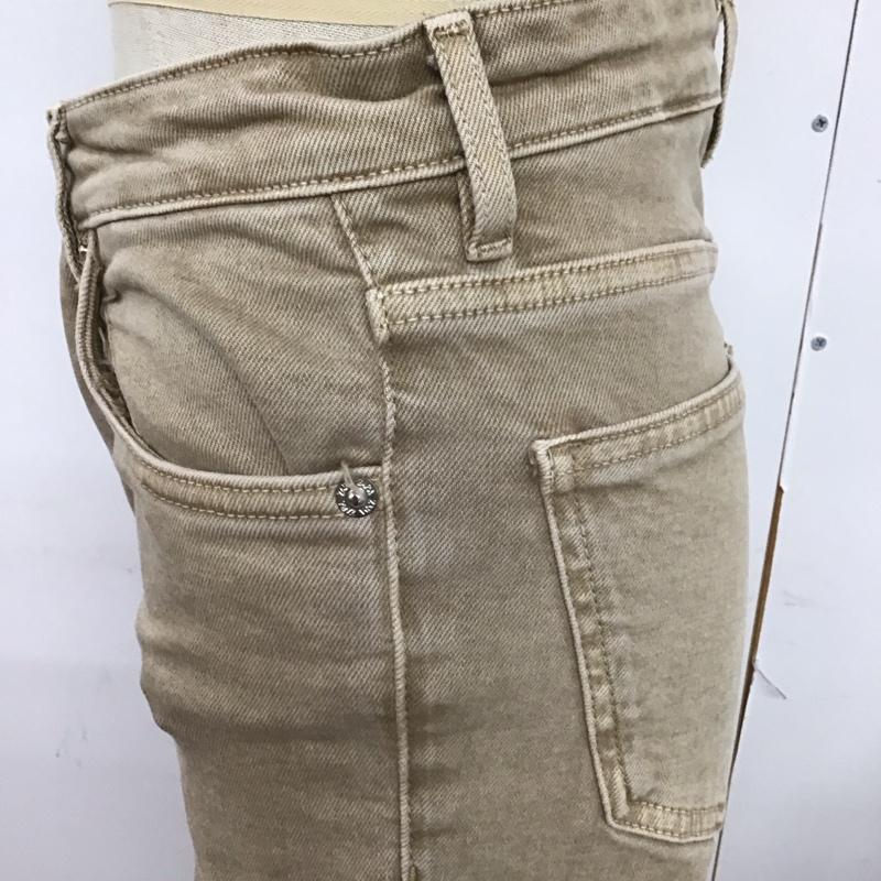 ザラ ZARA パンツ デニム、ジーンズ デニムパンツ スリムパンツ ストレッチパンツ ジーンズ 34インチ 無地 茶 / ブラウン /  レディース USED 古着 中古 10122497