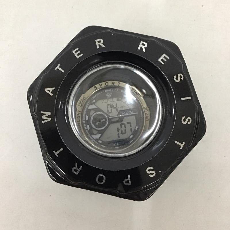 古着 USED 腕時計 デジタル スポーツウォッチ ケース付き ロゴ、文字 黒 / ブラック /  メンズ USED 古着 中古 10134641