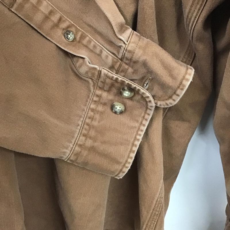 カーハート Carhartt シャツ、ブラウス 長袖 ボタンダウンシャツ 無地 茶 / ブラウン /  メンズ USED 古着 中古 10128545