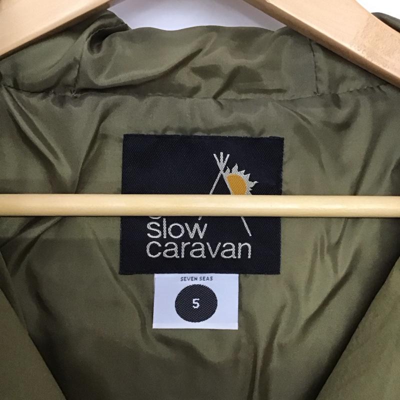 ゴースローキャラバン go slow caravan ジャケット、上着 ジャンパー、ブルゾン カジュアルジャケット アウター パーカー 5 ロゴ、文字 カーキ / カーキ /  メンズ USED 古着 中古 10147598
