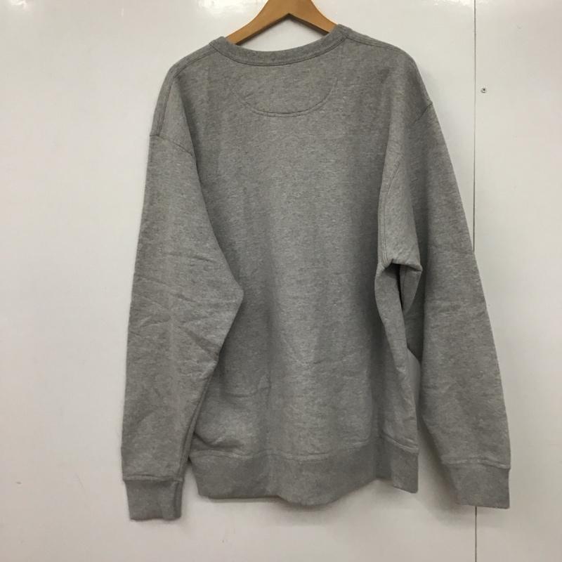 チャンピオン Champion トレーナー 長袖 長袖トレーナー スウェット クルーネック プルオーバー XL ロゴ、文字 灰 / グレー /  メンズ USED 古着 中古 10146574