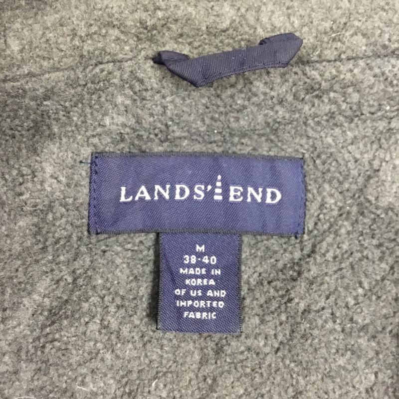 ランズエンド LANDS END ジャケット、上着 ジャンパー、ブルゾン ジップアップジャケット ジャンパー ジャケット カジュアルジャケット アウター M ロゴ、文字 紺 / ネイビー /  メンズ USED 古着 中古 10113537