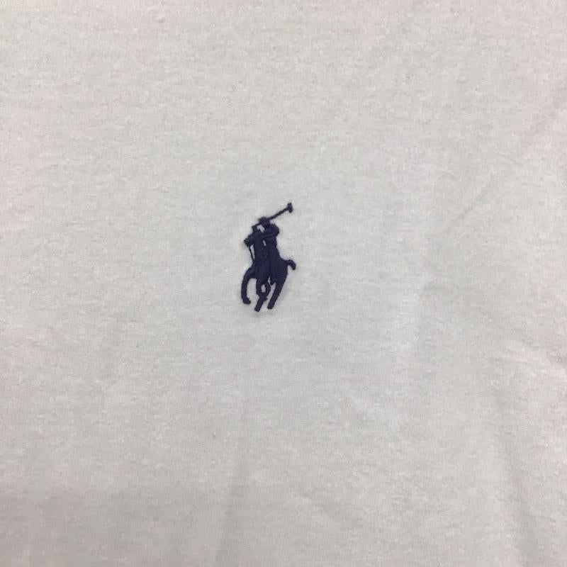 ポロラルフローレン POLO RALPH LAUREN Tシャツ 半袖 半袖カットソー 無地Tシャツ Vネックカットソー S ロゴ、文字 白 / ホワイト /  メンズ USED 古着 中古 10138919