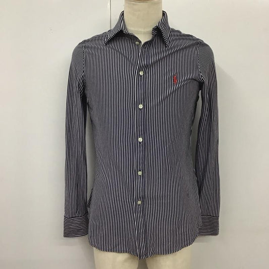 ポロラルフローレン POLO RALPH LAUREN シャツ、ブラウス 長袖 長袖シャツ カラーシャツ ストライプシャツ M ストライプ 白 / ホワイト / X 紺 / ネイビー /  メンズ USED 古着 中古 10120325