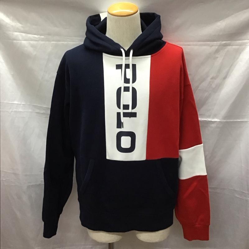 ポロラルフローレン POLO RALPH LAUREN パーカー 長袖 長袖パーカー スウェットパーカー プリントパーカー プルオーバー M ロゴ、文字 白 / ホワイト / X 赤 / レッド / X 紺 / ネイビー /  メンズ USED 古着 中古 10111017