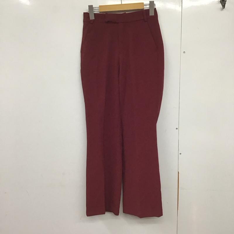 ローリーズファーム LOWRYS FARM パンツ スラックス S 無地 えんじ / ワインレッド /  レディース USED 古着 中古 10142904