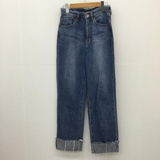 アリシアページボーイ alicia PAGEBOY パンツ デニム、ジーンズ 011-8339-832-805 PAGEBOY ロールアップデニム S 無地 インディゴ / インディゴ /  レディース USED 古着 中古 10130214