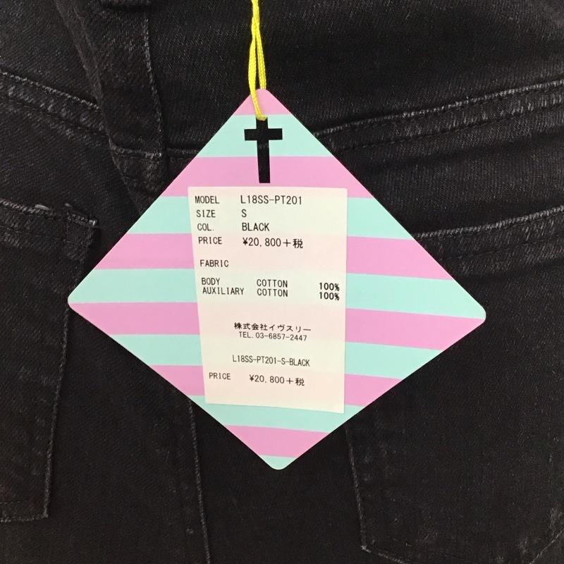 リルリリー lilLilly パンツ デニム、ジーンズ L18SS-PT201 ストレッチ S ダメージ加工 黒 / ブラック /  レディース USED 古着 中古 10117233
