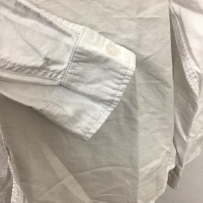 ナイジェルケーボン Nigel Cabourn シャツ、ブラウス 長袖 8039-13-10000 OX SHIRT ワークシャツ 48 無地 白 / ホワイト /  メンズ USED 古着 中古 10106747