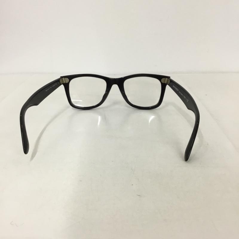 レイバン Ray-Ban めがね・サングラス めがね RB2140-F WAYFARER クリアレンズ ロゴ、文字 黒 / ブラック /  メンズ USED 古着 中古 10130241