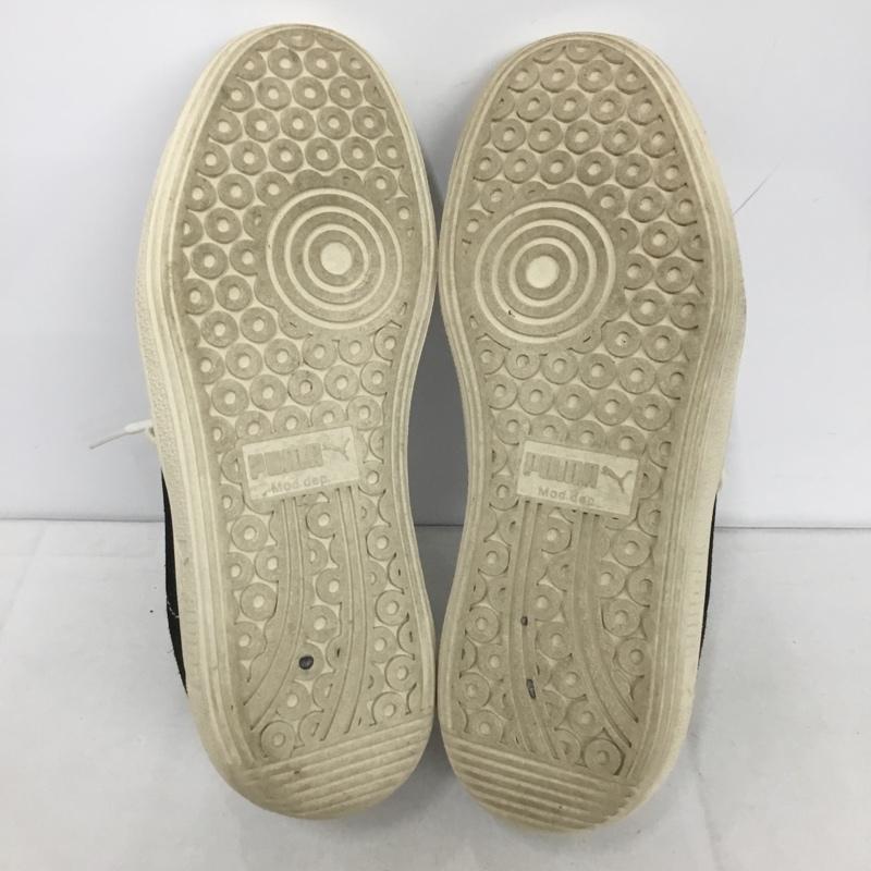 プーマ PUMA スニーカー スニーカー 386607-01 ARMY TRAINER 24.5cm 24.5cm ロゴ、文字 白 / ホワイト / X 黒 / ブラック / X 灰 / グレー /  レディース USED 古着 中古 10140405