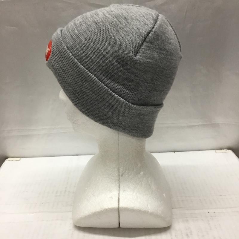 シュプリーム Supreme 帽子 ニット帽 18SS Rubber Patch Beanie ロゴ、文字 灰 / グレー /  メンズ USED 古着 中古 10109757