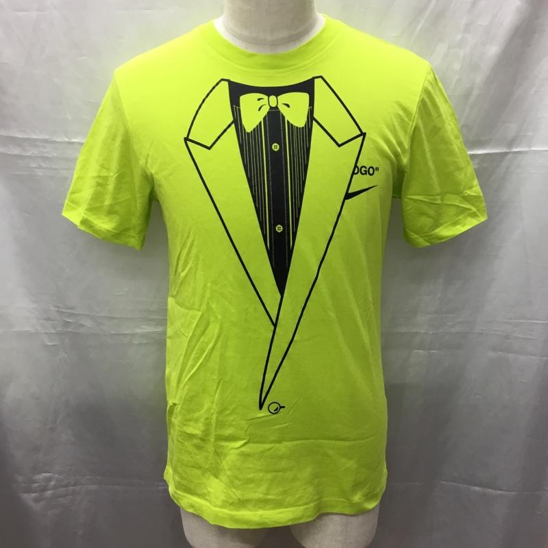 ナイキ NIKE Tシャツ 半袖 BQ0827-389 18AW NRG A6 Tuxedo T-Shirt S プリント 黄緑 / イエローグリーン /  メンズ USED 古着 中古 10113432