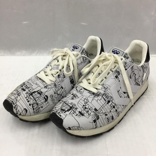 ヒュンメル hummel スニーカー スニーカー REFLEX OG MUSICNOTE 音符 6 ロゴ、文字 白 / ホワイト / X 黒 / ブラック /  レディース USED 古着 中古 10105895