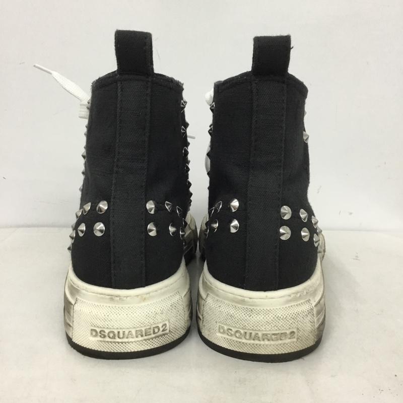 ディースクエアード2 DSQUARED2 スニーカー スニーカー ハイカットスニーカー スタッズ 43  黒 / ブラック /  メンズ USED 古着 中古 10146270