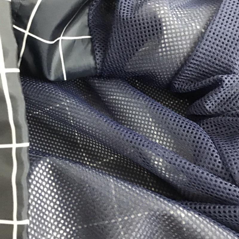 シュプリーム Supreme ジャケット、上着 ジャンパー、ブルゾン 15AW Windbreakerwarmupjacket ナイロンジャケット ジップアップジャケット S チェック 紺 / ネイビー /  メンズ USED 古着 中古 10140988