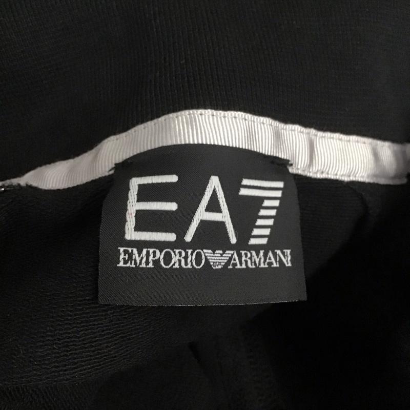 エンポリオアルマーニ EMPORIO ARMANI ジャケット、上着 ジャンパー、ブルゾン ジップアップジャケット スウェットジャケット アウター リブスウェット L ロゴ、文字 黒 / ブラック /  メンズ USED 古着 中古 10108002
