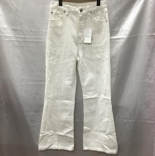 ムルーア MURUA ボトムス ボトムス 012110700901-02 フレアパンツ タグ付き 1 無地 白 / ホワイト /  レディース USED 古着 中古 10115458