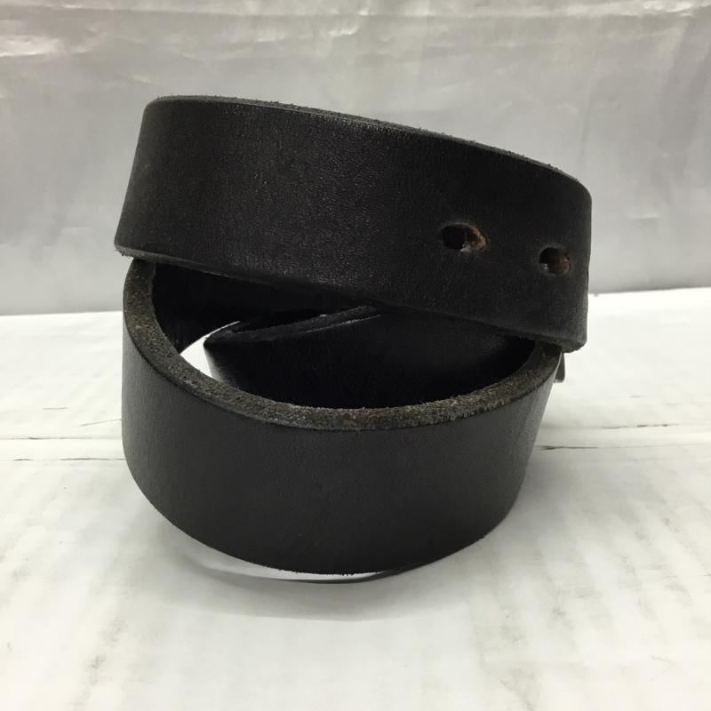 フラットヘッド The Flat Head ベルト・バックル ベルト レザー 34 無地 黒 / ブラック /  メンズ USED 古着 中古 10113729