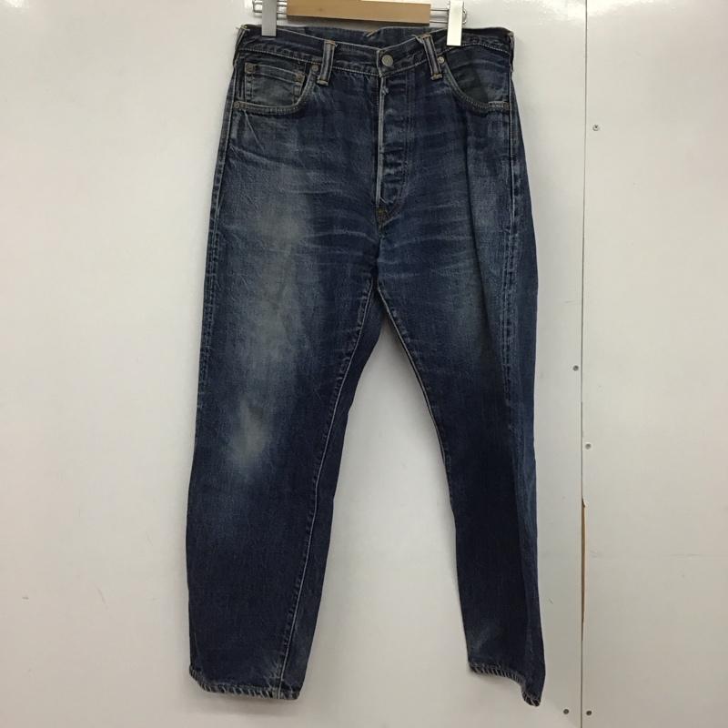 エヴィス EVISU パンツ デニム、ジーンズ デニムパンツ ワイドパンツ カジュアルパンツ 34 無地 インディゴ / インディゴ /  メンズ USED 古着 中古 10145534