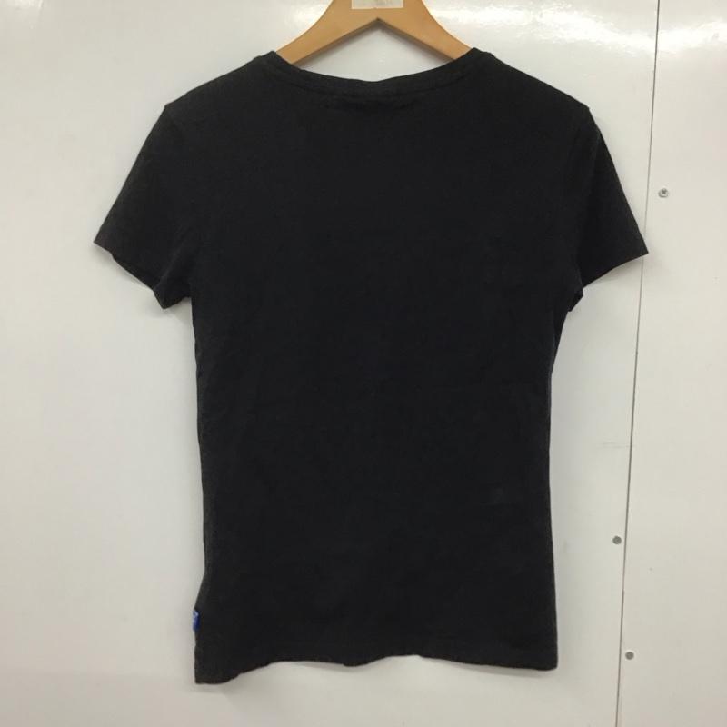 アディダス adidas Tシャツ 半袖 プリント 黒 / ブラック /  レディース USED 古着 中古 10144585