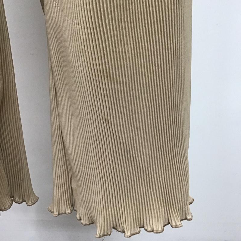 エヘカソポ ehka sopo ボトムス ボトムス 1404882 プリーツパンツ FREE 無地 ベージュ / ベージュ /  レディース USED 古着 中古 10107527