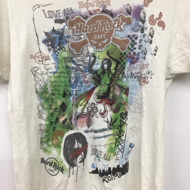 ハードロックカフェ HARD ROCK CAFE Tシャツ 半袖 S プリント 白 / ホワイト /  メンズ USED 古着 中古 10131976