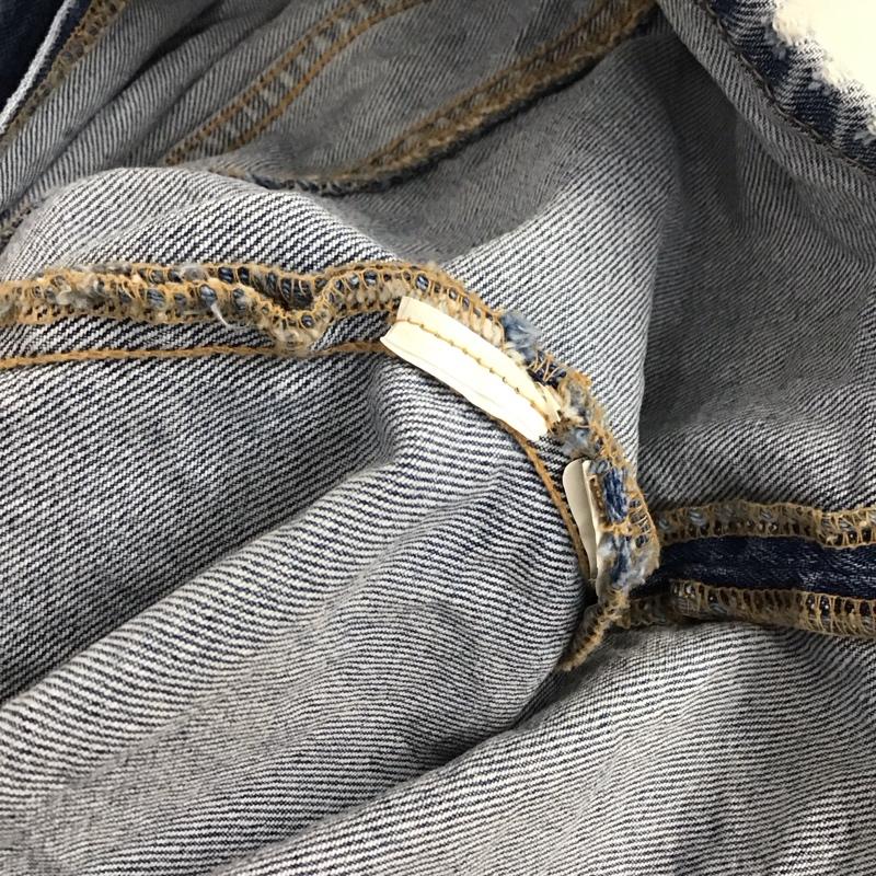 ザラ ZARA ワンピース ミニスカート デニム L 無地 水色 / ライトブルー /  レディース USED 古着 中古 10143010