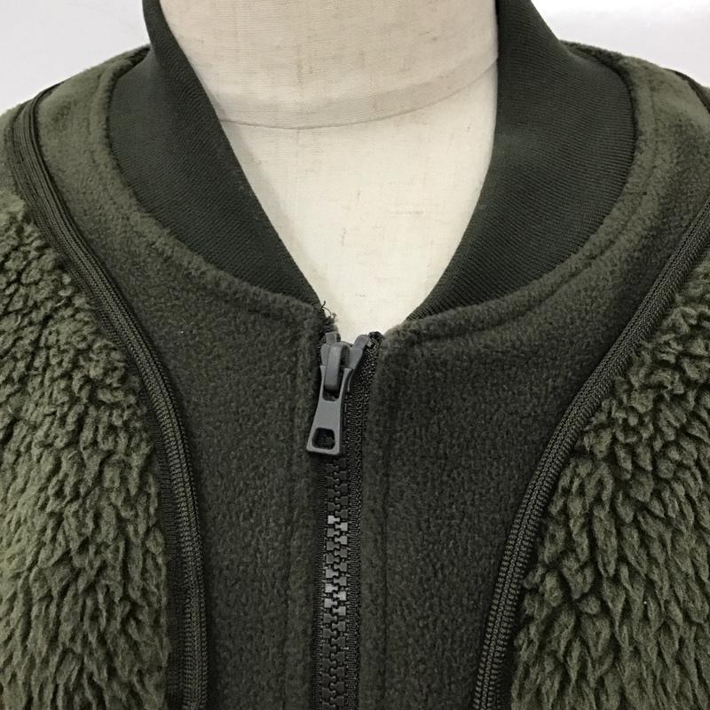 ユニクロ UNIQLO ジャケット、上着 ジャンパー、ブルゾン 341-442882 UNIQLO×WHITEMOUNTAINEERING コラボ ジップアップジャケット XL 無地 カーキ / カーキ /  メンズ USED 古着 中古 10114984