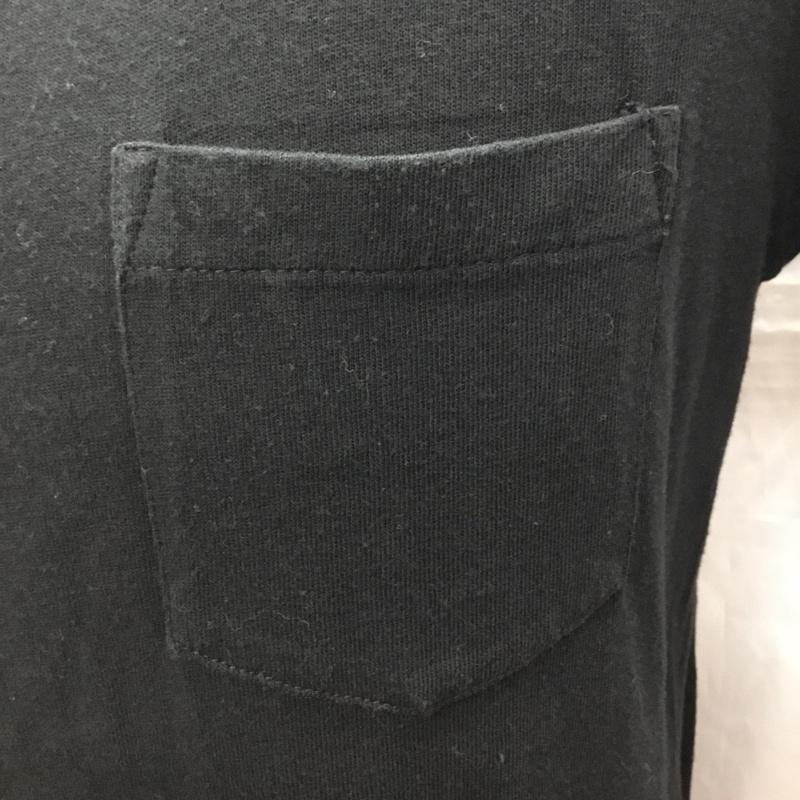 ラッセルアスレティック Russell Athletic Tシャツ 半袖 クルーネック 胸ポケット S 無地 黒 / ブラック /  メンズ USED 古着 中古 10115532