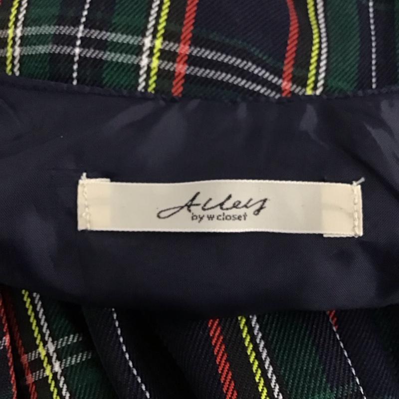 ダブルクローゼット w closet ワンピース ロングスカート 343187 フリルティアードキャミワンピース チェック マルチカラー / マルチカラー /  レディース USED 古着 中古 10122559