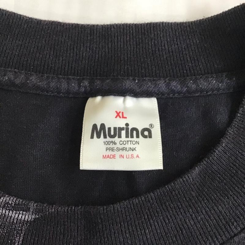 古着 USED Tシャツ 半袖 半袖カットソー プリントTシャツ クルーネックカットソー murina 90s XL プリント 黒 / ブラック /  メンズ USED 古着 中古 10116375