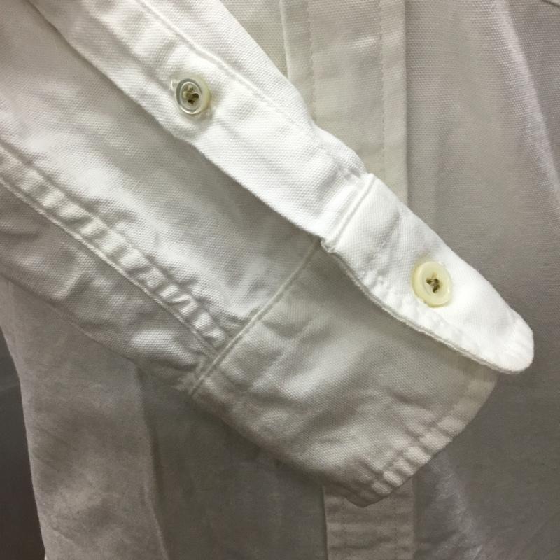 ハリウッドランチマーケット HOLLYWOOD RANCH MARKET シャツ、ブラウス 長袖 長袖シャツ カラーシャツ ポケットシャツ 長袖カットソー 1 ロゴ、文字 白 / ホワイト /  メンズ USED 古着 中古 10116845