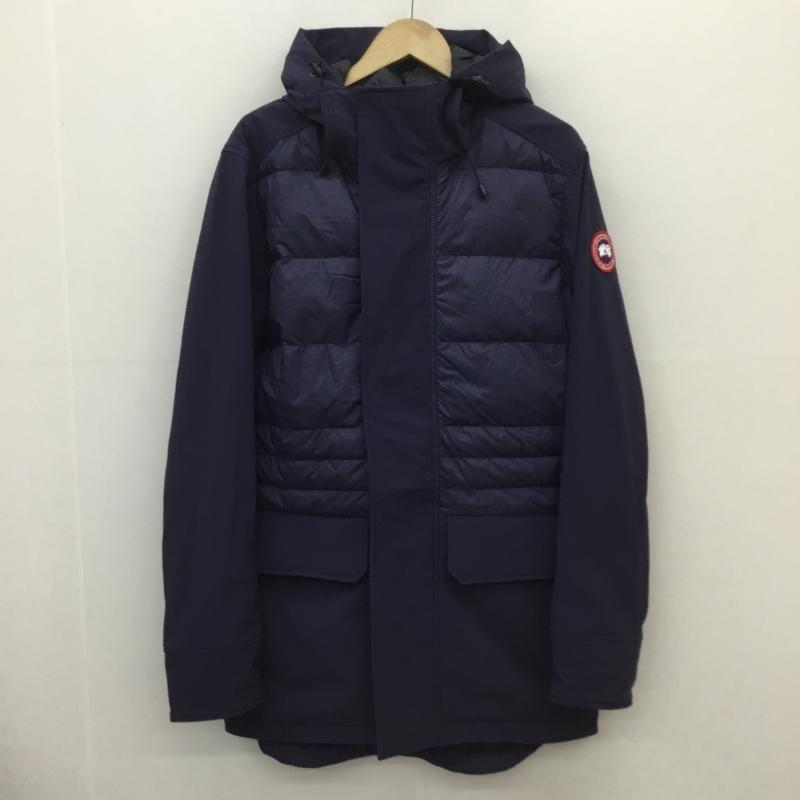 カナダグース CANADA GOOSE ジャケット、上着 ダウンジャケット BRETON COAT　2215M　カナダグース M ロゴ、文字 X ワンポイント 紺 / ネイビー /  メンズ USED 古着 中古 10116036