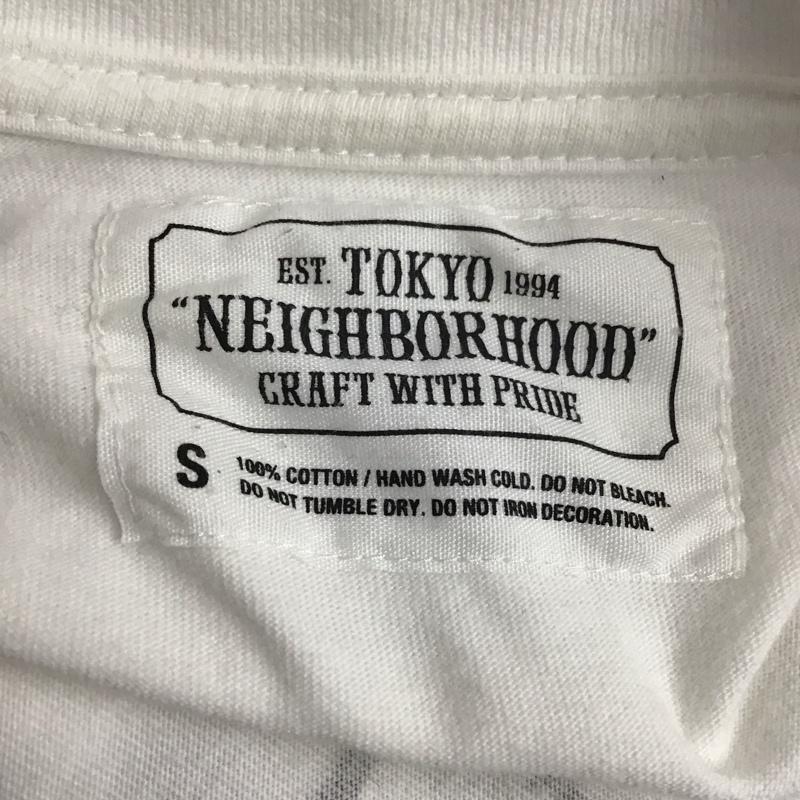ネイバーフッド NEIGHBORHOOD カットソー 長袖 長袖カットソー クルーネックカットソー ロングスリーブカットソー プリントTシャツ S ロゴ、文字 白 / ホワイト /  メンズ USED 古着 中古 10124477