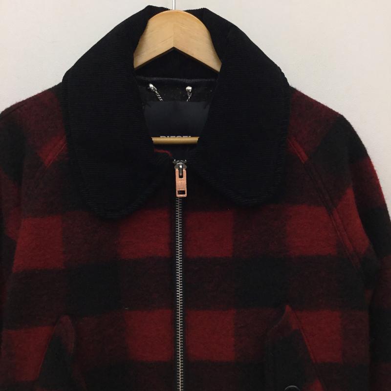 ディーゼル DIESEL ジャケット、上着 ジャンパー、ブルゾン S チェック 赤 / レッド /  レディース USED 古着 中古 10140881