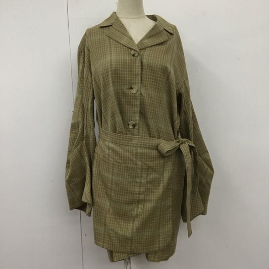 スライ SLY ワンピース ミニスカート 030DAM33-2550 CHECK WRAP SH OP シャツワンピース 1 チェック ベージュ / ベージュ / X カーキ / カーキ /  レディース USED 古着 中古 10108230