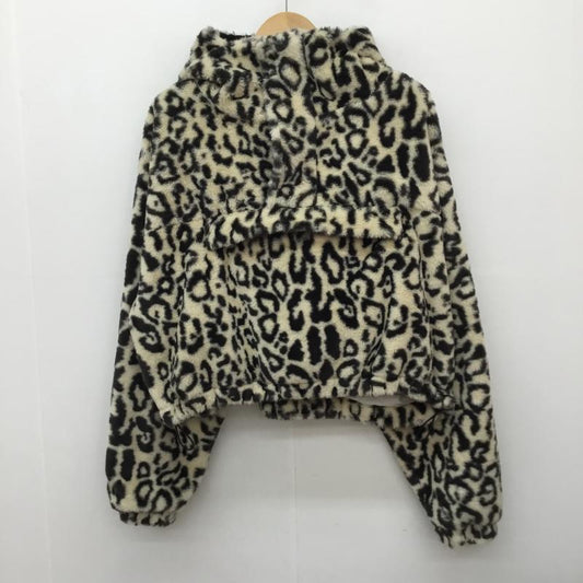 ジェイダ GYDA ジャケット、上着 ジャンパー、ブルゾン 071952722301-01 アノラックジャケット　パーカー FREE ヒョウ柄・レオパード柄 ベージュ / ベージュ / X 黒 / ブラック /  レディース USED 古着 中古 10143563
