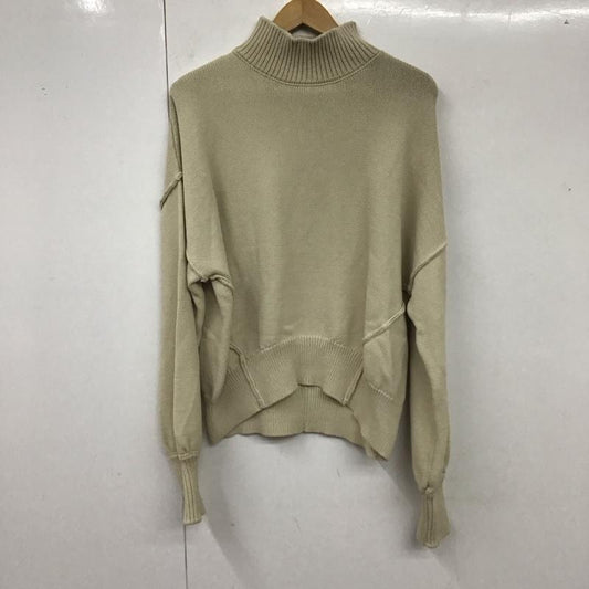 スライ SLY ニット、セーター 長袖 030EAZ70-8280 RANDOM KNIT TOPS FREE 無地 ベージュ / ベージュ /  レディース USED 古着 中古 10120168