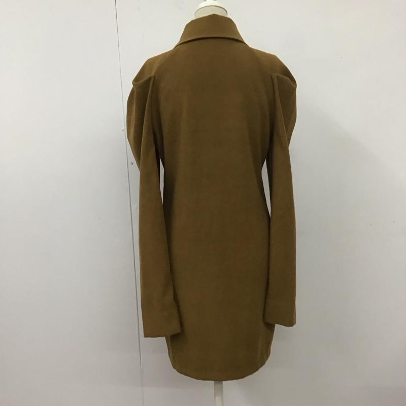 エモダ EMODA ワンピース ミニスカート 042150370401-03 ビッグカラーシャツワンピース FREE 無地 キャメル / キャメル /  レディース USED 古着 中古 10111076