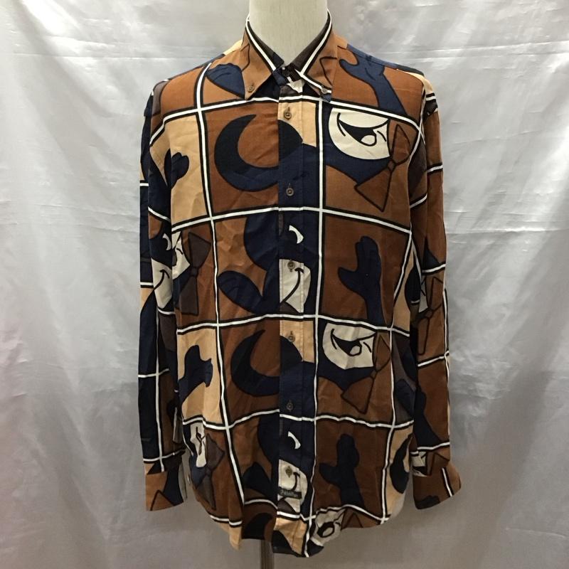 カステルバジャック CASTELBAJAC シャツ、ブラウス 長袖 ボタンダウン 90年代 M 総柄 マルチカラー / マルチカラー /  メンズ USED 古着 中古 10122597