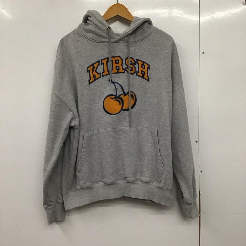 キルシー KIRSH パーカー 長袖 長袖パーカー プルオーバーパーカー スウェット 1 ロゴ、文字 灰 / グレー /  レディース USED 古着 中古 10147220