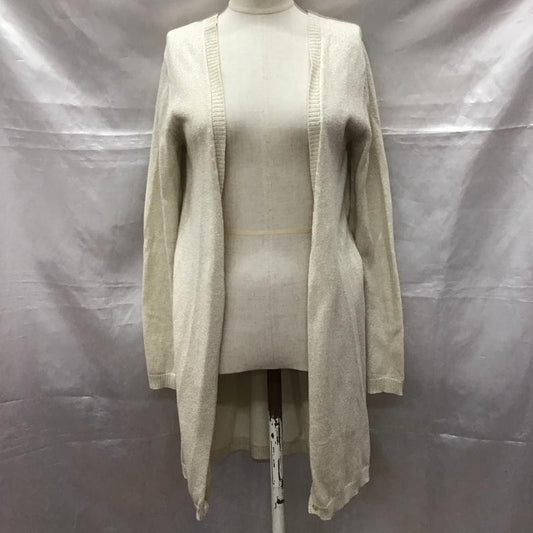 ポール＆ジョー シスター PAUL & JOE SISTER カーディガン 長袖 36011-87002E Vネック ロング丈 1 無地 アイボリー / アイボリー /  レディース USED 古着 中古 10115411