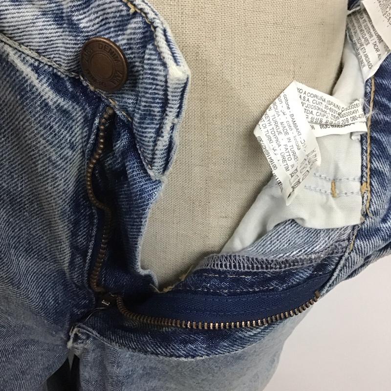 ザラ ZARA パンツ デニム、ジーンズ 6164 169 427 ハイウエスト 無地 青 / ブルー /  レディース USED 古着 中古 10108165