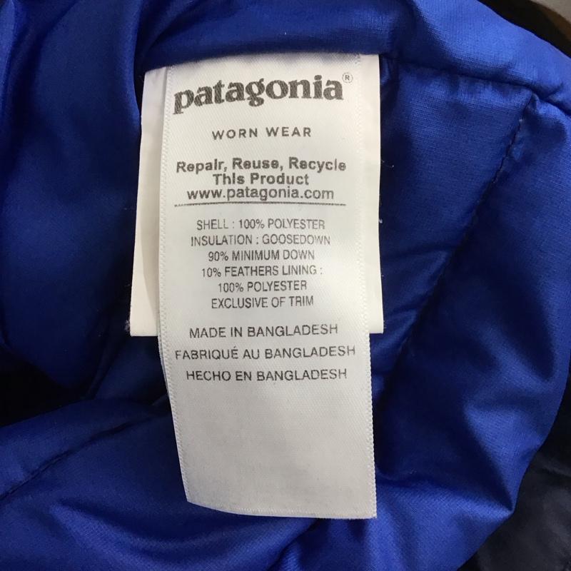 パタゴニア patagonia ジャケット、上着 ジャンパー、ブルゾン 84674 DownSweater ジップアップジャケット アウター カジュアルジャケット L 無地 紺 / ネイビー /  メンズ USED 古着 中古 10107734