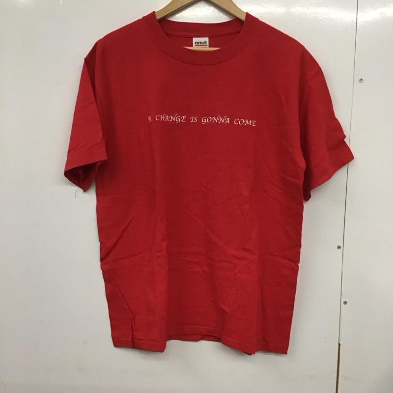 古着 USED Tシャツ 半袖 半袖カットソー プリントTシャツ クルーネックカットソー リアル 井上雅彦 M ロゴ、文字 赤 / レッド /  メンズ USED 古着 中古 10132180