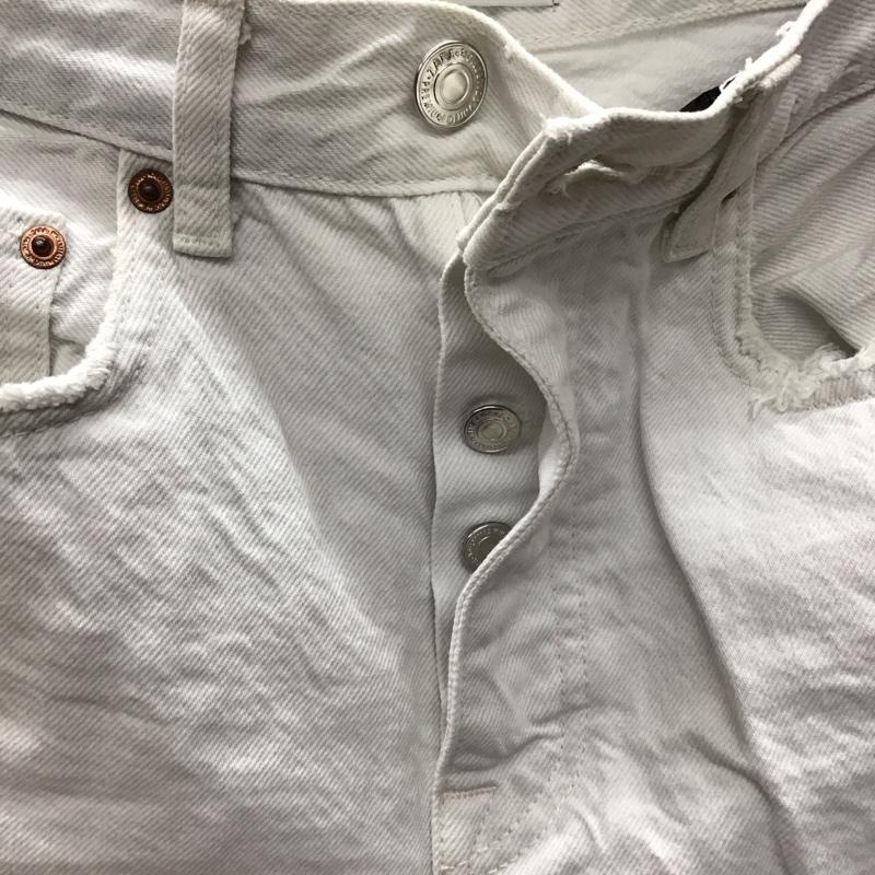 ザラ ZARA パンツ デニム、ジーンズ 6840 052 250 ホワイトデニム 無地 白 / ホワイト /  レディース USED 古着 中古 10123506