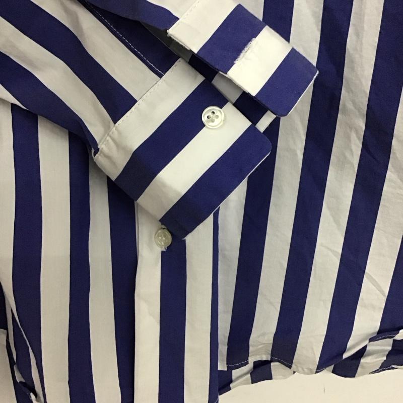 ロッソアーバンリサーチ ROSSOURBANRESEARCH シャツ、ブラウス 長袖 長袖ストライプシャツ カラーシャツ カジュアルシャツ S ストライプ 白 / ホワイト / X 青 / ブルー /  メンズ USED 古着 中古 10139727