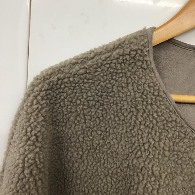 ザラ ZARA ジャケット、上着 ジャンパー、ブルゾン リバーシブル ムートン ボア M 無地 ベージュ / ベージュ /  レディース USED 古着 中古 10130402